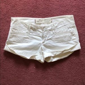 Hollister white shorts